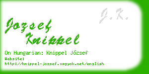 jozsef knippel business card